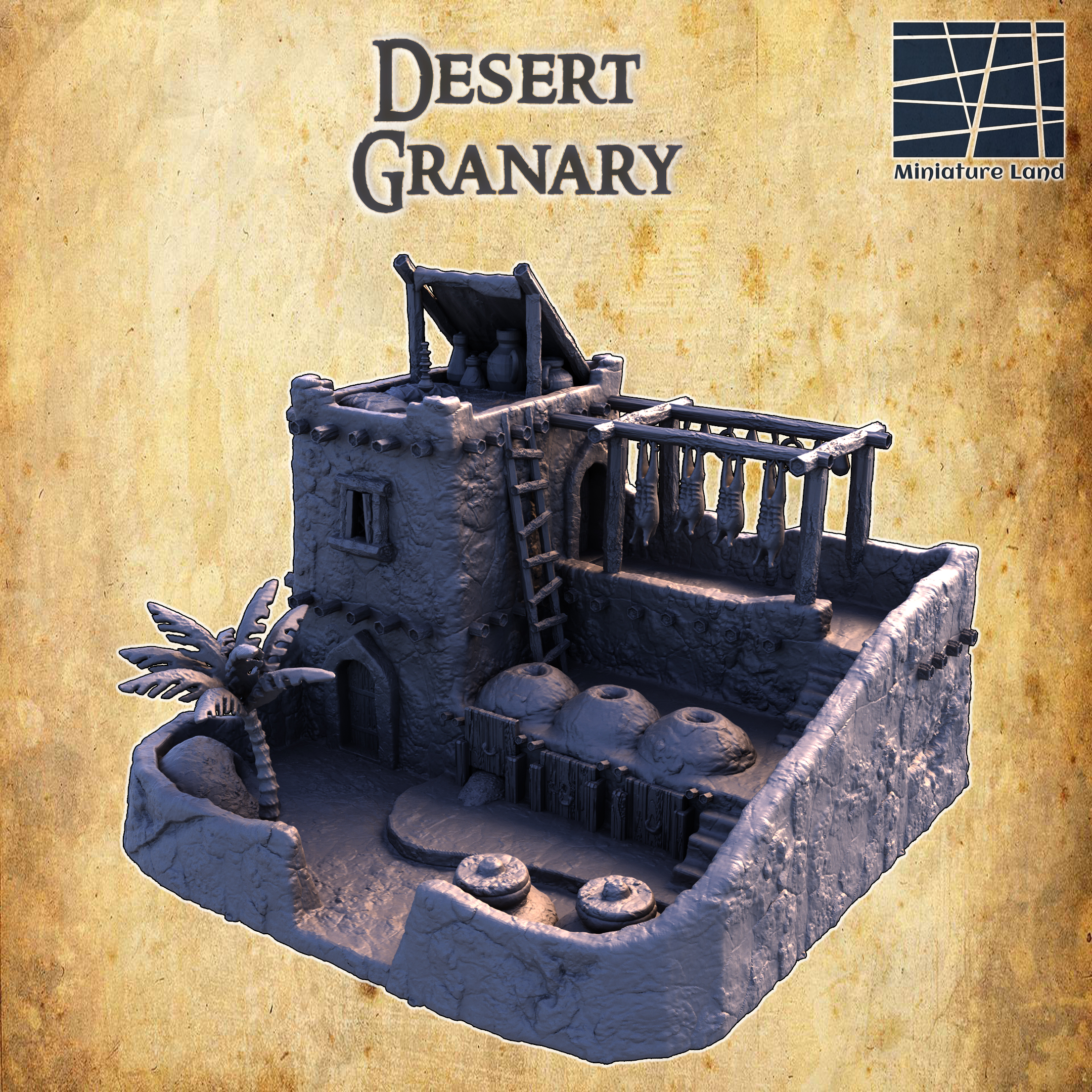 Desert Granary - Tabletop Terrain - 28 MM